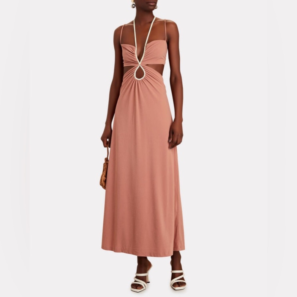 JOHANNA ORTIZ
Bambuco Viejo Cut-Out Midi Dress